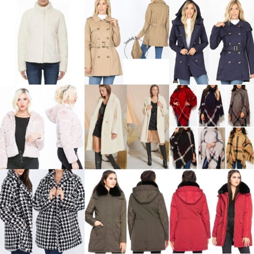 2 COATS, JACKETS, SHAWLS or PONCHOS